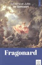 Couverture du livre « Fragonard » de Edmond De Goncourt et Jules De Goncourt aux éditions Paris