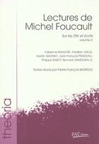 Couverture du livre « Lectures de michel foucault - t03 - lectures de michel foucault - vol. 3 - sur les 