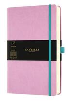 Couverture du livre « Carnet aquarela poche quadrille mauve » de Castelli aux éditions Castelli Milano