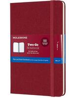 Couverture du livre « Carnet two go poche rigide rouge cramberry » de  aux éditions Moleskine