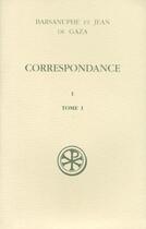 Couverture du livre « Sc 426 correspondance i, 1 » de Barsanuphe aux éditions Cerf