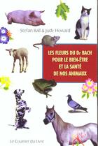 Couverture du livre « Fleurs du dr bach pour le bien-etre de nos animaux » de  aux éditions Courrier Du Livre