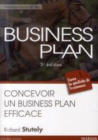 Couverture du livre « Business plan (3e édition) » de Richard Stutely aux éditions Pearson