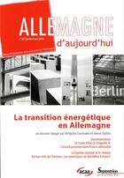 Couverture du livre « REVUE ALLEMAGNE D'AUJOURD'HUI » de Brigitte Lestrade aux éditions Pu Du Septentrion