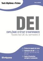 Couverture du livre « Diplôme d'Etat d'infirmier ; toutes les UE du semestre 3 » de Badia Jabrane aux éditions Studyrama