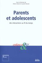 Couverture du livre « Parents et adolescents » de  aux éditions Eres