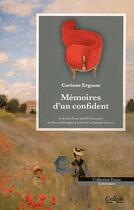 Couverture du livre « Memoires d'un confident » de Corinne Ergasse aux éditions Calleva