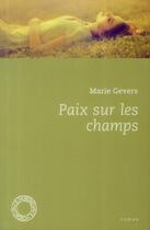Couverture du livre « Paix sur les champs » de Marie Gevers aux éditions Espace Nord