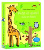 Couverture du livre « Coffret petit et grand - livre et toise - les tout-doux usborne » de Watt/Wells aux éditions Usborne