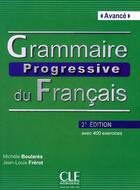 Couverture du livre « Grammaire progressive du francais avance +cd-audio 2ed » de Boulares/Frerot aux éditions Cle International