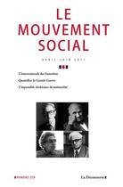 Couverture du livre « Le mouvement social numero 259 varia » de Revue Le Mouvement aux éditions La Decouverte
