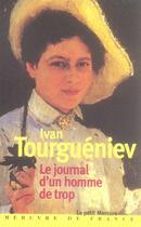 Couverture du livre « Le journal d'un homme de trop » de Ivan Tourgueniev aux éditions Mercure De France