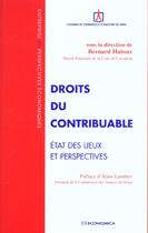 Couverture du livre « Droits Du Contribuable » de Hatoux/Bernard aux éditions Economica