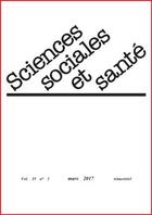 Couverture du livre « Revue sciences sociales et sante vol 35 n1 mars 2017 » de Bungener/Henckes/Bou aux éditions John Libbey