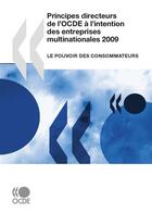 Couverture du livre « Principes directeurs de l'OCDE à l'intention des entreprises multinationales 2009 » de  aux éditions Epagine