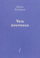 Couverture du livre « Vers nouveaux » de Arthur Rimbaud aux éditions Lurlure