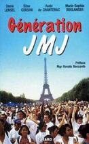 Couverture du livre « Generation jmj » de  aux éditions Jubile