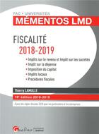 Couverture du livre « Fiscalité (édition 2018/2019) » de Thierry Lamulle aux éditions Gualino