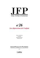 Couverture du livre « Journal de psychiatrie t.26 ; les dépressions de l'enfant » de  aux éditions Eres