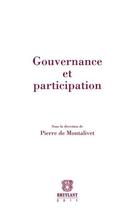 Couverture du livre « Gouvernance et participation » de  aux éditions Bruylant