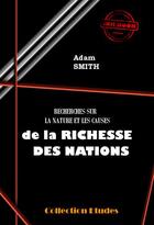 Couverture du livre « Recherches sur la nature et les causes de la richesses des nations » de Adam Smith aux éditions Ink Book