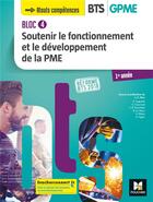 Couverture du livre « Bloc 4 - soutenir le fonctionnement et le développement de la PME ; BTS 1 GPME ; manuel (édition 2018) » de Jean-Charles Diry aux éditions Foucher