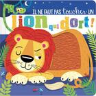 Couverture du livre « Il ne faut pas toucher : un lion qui dort » de Rosie Greening et Stuart Lynch aux éditions 1 2 3 Soleil