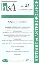 Couverture du livre « Religions et civilisations » de  aux éditions L'harmattan