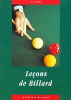 Couverture du livre « Lecons de billard » de Derbier E aux éditions Bornemann