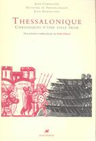 Couverture du livre « Thessalonique - chroniques d'une ville prise » de Caminiates aux éditions Anacharsis