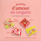 Couverture du livre « Pensées d'amour en origami » de Florence Jemko aux éditions White Star