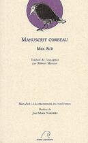 Couverture du livre « Manuscrit corbeau » de Max Aub aux éditions Mare Nostrum