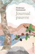 Couverture du livre « Journal pauvre » de Frédérique Germanaud aux éditions La Cle A Molette