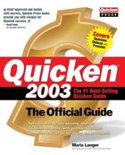 Couverture du livre « Quicken (r) 2003 - the official guide (2003) (2003) » de Maria Langer aux éditions Mcgraw-hill Education