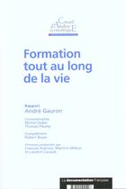 Couverture du livre « La formation tout au long de la vie » de Andre Gavron aux éditions Documentation Francaise