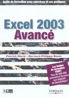 Couverture du livre « Excel 2003 avance » de Morie/Boyer aux éditions Eyrolles