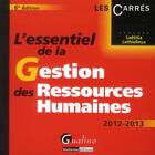 Couverture du livre « L'essentiel de la gestion des ressources humaines (6e édition) » de Laetitia Lethielleux aux éditions Gualino