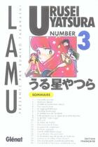Couverture du livre « Urusei Yatsura Tome 3 » de Rumiko Takahashi aux éditions Glenat