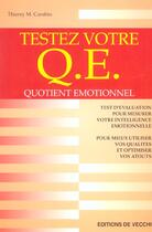 Couverture du livre « Testez votre q.e » de Carabin aux éditions De Vecchi