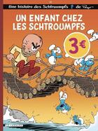 Couverture du livre « Les Schtroumpfs t.25 : un enfant chez les Schtroumpfs » de Peyo aux éditions Lombard