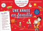 Couverture du livre « Calendrier familial une année en famille septembre 2014/septembre 2015 » de  aux éditions Chene