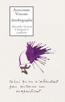 Couverture du livre « Autobiographie ; intégrale t.8 » de Alexandre Voisard aux éditions Bernard Campiche