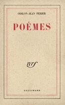 Couverture du livre « Poemes » de Odilon-Jean Perier aux éditions Gallimard