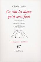Couverture du livre « Ce sont les dieux qu'il nous faut » de Dullin/Salacrou aux éditions Gallimard (patrimoine Numerise)