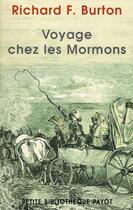 Couverture du livre « Voyage chez les mormons » de Richard F. Burton aux éditions Payot