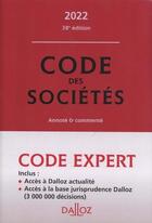 Couverture du livre « Code des sociétés, commenté (édition 2022) » de  aux éditions Dalloz