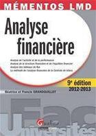 Couverture du livre « Analyse financière (édition 2012-2013) » de Beatrice Grandguillot et Francis Grandguillot aux éditions Gualino Editeur
