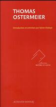 Couverture du livre « Thomas Ostermeier » de Thomas Ostermeier et Sylvie Chalaye aux éditions Actes Sud-papiers