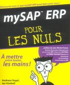Couverture du livre « Mysap erp » de Andreas Vogel et Ian Kimbell aux éditions First Interactive
