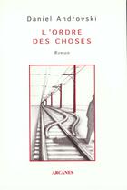 Couverture du livre « L'ordre des choses » de Daniel Androvski aux éditions Eres